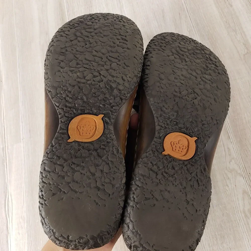 Born Murphy Fisherman Sandals Mens 10 Brown Leather Buckle Handcrafted Comfort